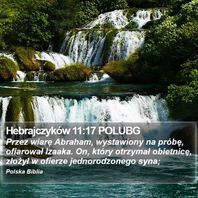 Hebrajczyków 11:17 POLUBG Bible Verse Image