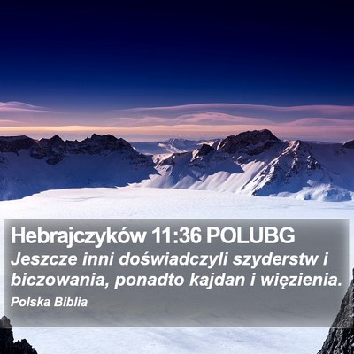 Hebrajczyków 11:36 POLUBG Bible Verse Image
