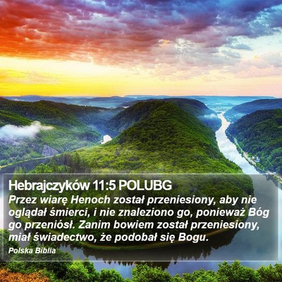 Hebrajczyków 11:5 POLUBG Bible Verse Image