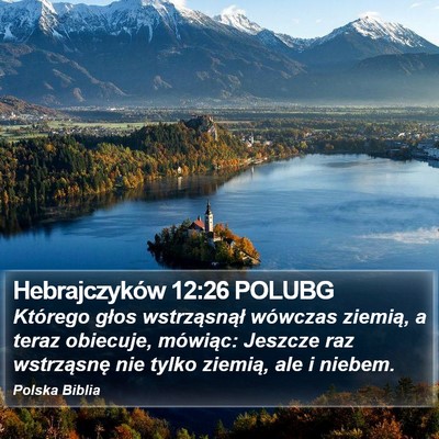Hebrajczyków 12:26 POLUBG Bible Verse Image