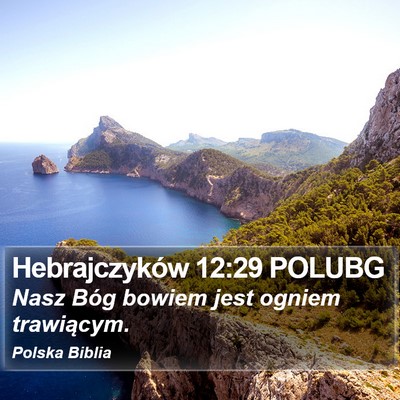 Hebrajczyków 12:29 POLUBG Bible Verse Image