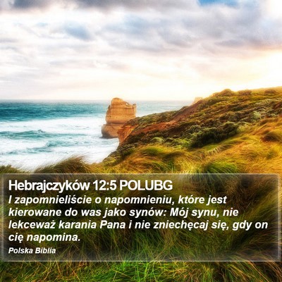 Hebrajczyków 12:5 POLUBG Bible Verse Image