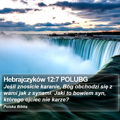 Hebrajczyków 12:7 POLUBG Bible Verse Image