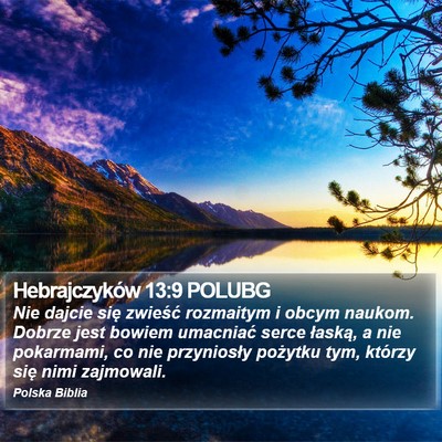 Hebrajczyków 13:9 POLUBG Bible Verse Image