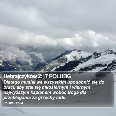Hebrajczyków 2:17 POLUBG Bible Verse Image