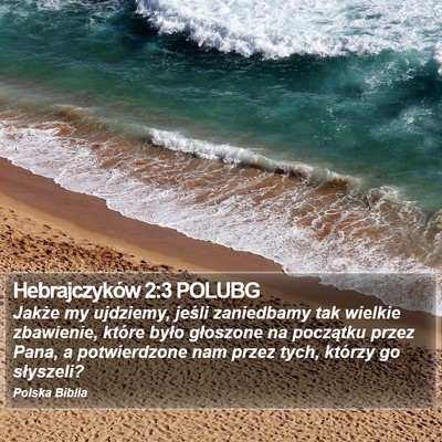 Hebrajczyków 2:3 POLUBG Bible Verse Image