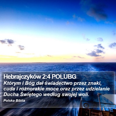 Hebrajczyków 2:4 POLUBG Bible Verse Image