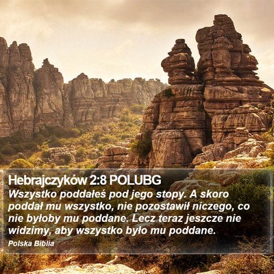 Hebrajczyków 2:8 POLUBG Bible Verse Image