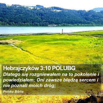 Hebrajczyków 3:10 POLUBG Bible Verse Image