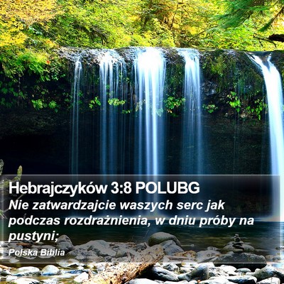 Hebrajczyków 3:8 POLUBG Bible Verse Image