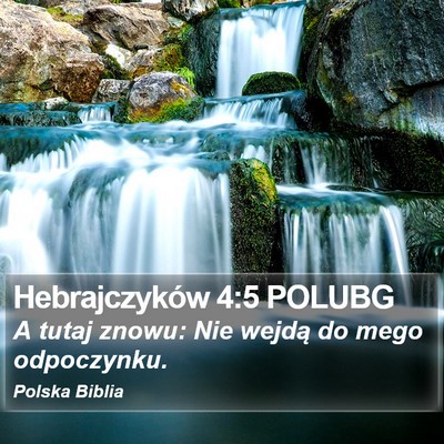 Hebrajczyków 4:5 POLUBG Bible Verse Image