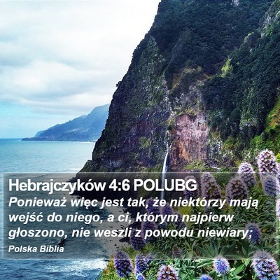 Hebrajczyków 4:6 POLUBG Bible Verse Image