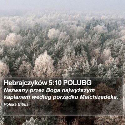 Hebrajczyków 5:10 POLUBG Bible Verse Image