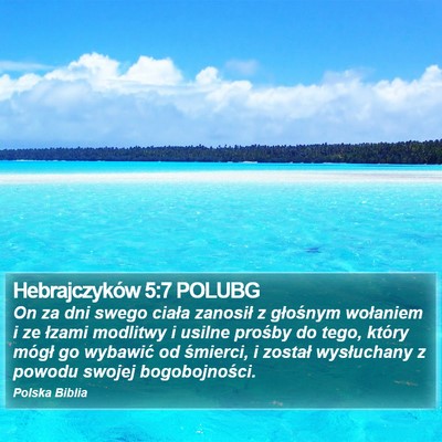 Hebrajczyków 5:7 POLUBG Bible Verse Image