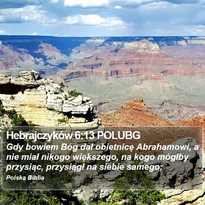 Hebrajczyków 6:13 POLUBG Bible Verse Image