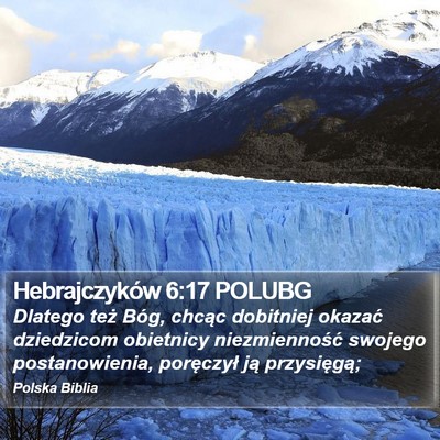 Hebrajczyków 6:17 POLUBG Bible Verse Image