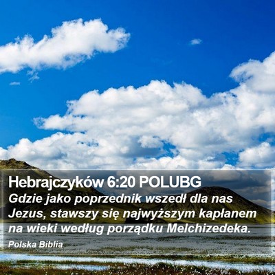 Hebrajczyków 6:20 POLUBG Bible Verse Image
