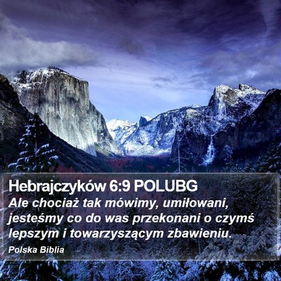 Hebrajczyków 6:9 POLUBG Bible Verse Image