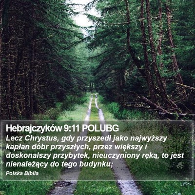 Hebrajczyków 9:11 POLUBG Bible Verse Image