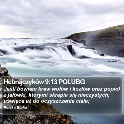 Hebrajczyków 9:13 POLUBG Bible Verse Image