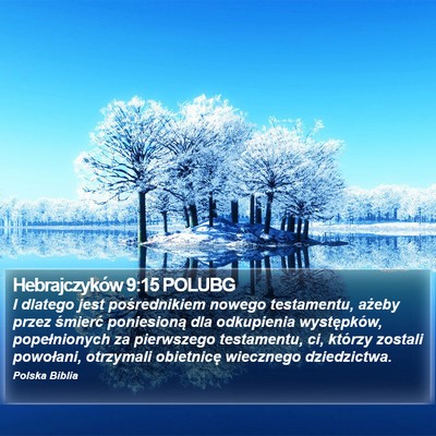 Hebrajczyków 9:15 POLUBG Bible Verse Image