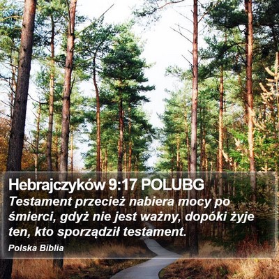 Hebrajczyków 9:17 POLUBG Bible Verse Image
