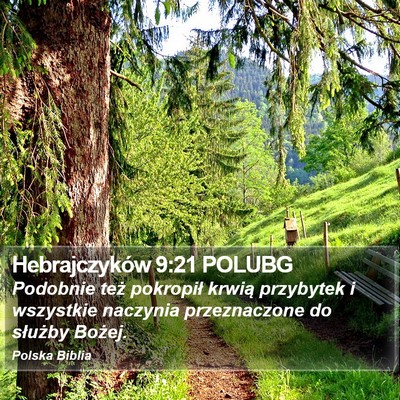 Hebrajczyków 9:21 POLUBG Bible Verse Image