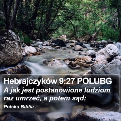 Hebrajczyków 9:27 POLUBG Bible Verse Image