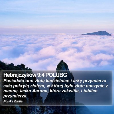 Hebrajczyków 9:4 POLUBG Bible Verse Image