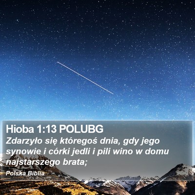 Hioba 1:13 POLUBG Bible Verse Image