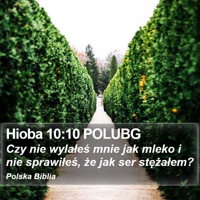 Hioba 10:10 POLUBG Bible Verse Image