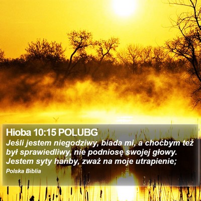 Hioba 10:15 POLUBG Bible Verse Image