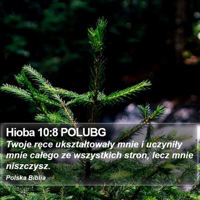 Hioba 10:8 POLUBG Bible Verse Image