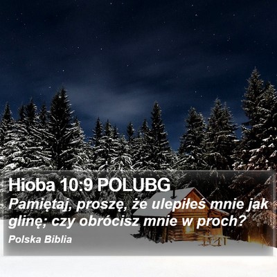Hioba 10:9 POLUBG Bible Verse Image