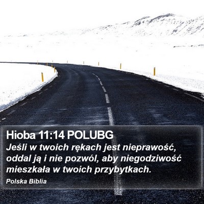 Hioba 11:14 POLUBG Bible Verse Image