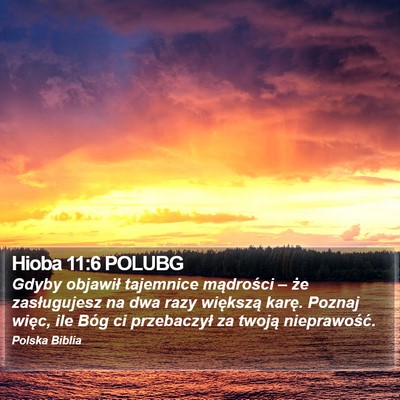 Hioba 11:6 POLUBG Bible Verse Image