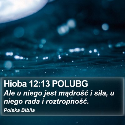Hioba 12:13 POLUBG Bible Verse Image