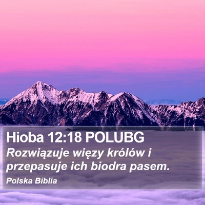 Hioba 12:18 POLUBG Bible Verse Image