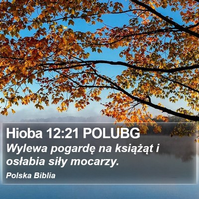Hioba 12:21 POLUBG Bible Verse Image