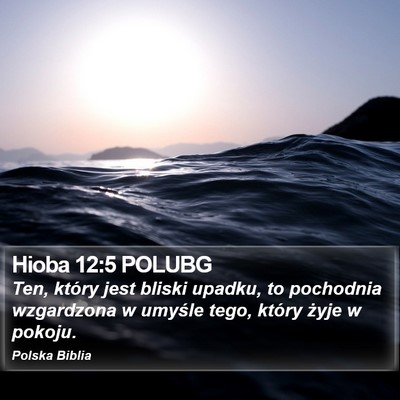 Hioba 12:5 POLUBG Bible Verse Image