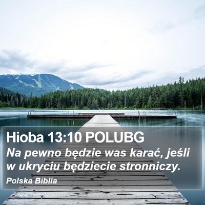 Hioba 13:10 POLUBG Bible Verse Image