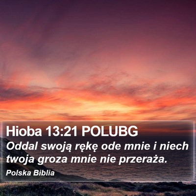 Hioba 13:21 POLUBG Bible Verse Image