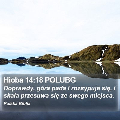 Hioba 14:18 POLUBG Bible Verse Image
