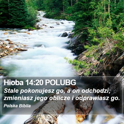 Hioba 14:20 POLUBG Bible Verse Image