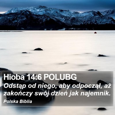 Hioba 14:6 POLUBG Bible Verse Image