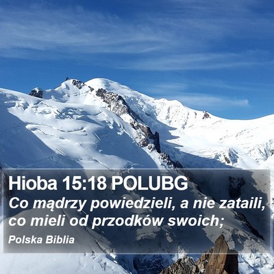 Hioba 15:18 POLUBG Bible Verse Image