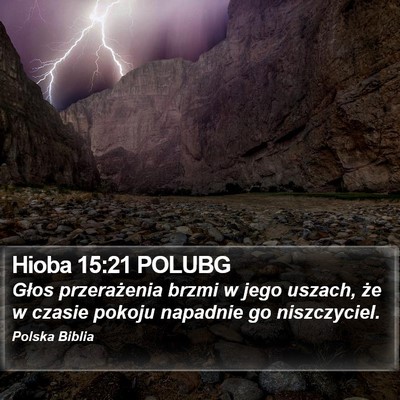 Hioba 15:21 POLUBG Bible Verse Image