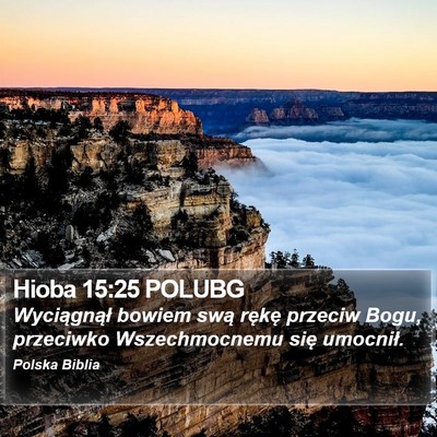 Hioba 15:25 POLUBG Bible Verse Image