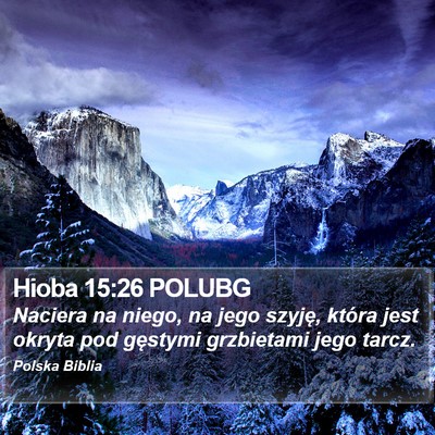 Hioba 15:26 POLUBG Bible Verse Image
