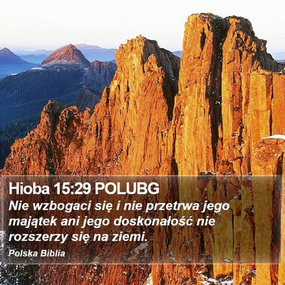 Hioba 15:29 POLUBG Bible Verse Image